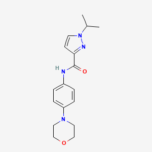 1-isopropyl-N-(4-morpholinophenyl)-1H-pyrazole-3-carboxamide