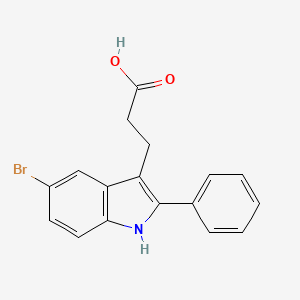 3-(5-bromo-2-phenyl-1H-indol-3-yl)propanoic acid