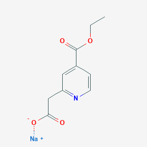 molecular formula C10H10NNaO4 B2764934 Sodium 2-[4-(ethoxycarbonyl)pyridin-2-yl]acetate CAS No. 2197055-56-2