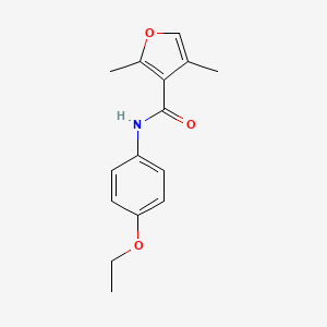 molecular formula C15H17NO3 B2764938 N-(4-ethoxyphenyl)-2,4-dimethylfuran-3-carboxamide CAS No. 915910-67-7
