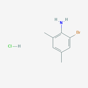molecular formula C8H11BrClN B2764956 2-Bromo-4,6-dimethylaniline;hydrochloride CAS No. 854857-39-9