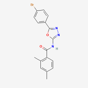 molecular formula C17H14BrN3O2 B2764983 N-(5-(4-bromophenyl)-1,3,4-oxadiazol-2-yl)-2,4-dimethylbenzamide CAS No. 905654-95-7