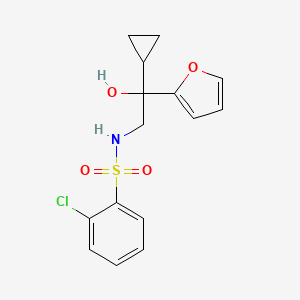 2-chloro-N-(2-cyclopropyl-2-(furan-2-yl)-2-hydroxyethyl)benzenesulfonamide