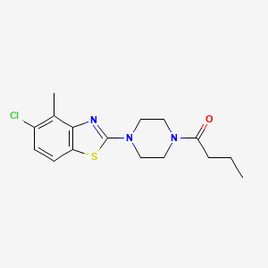2-(4-Butyrylpiperazin-1-yl)-5-chloro-4-methyl-1,3-benzothiazole