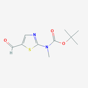 molecular formula C10H14N2O3S B2765008 tert-Butyl (5-formylthiazol-2-yl)(methyl)carbamate CAS No. 947602-46-2