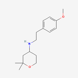 molecular formula C16H25NO2 B2765016 N-[2-(4-methoxyphenyl)ethyl]-2,2-dimethyloxan-4-amine CAS No. 100095-38-3