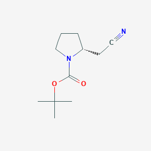 molecular formula C11H18N2O2 B2765128 (R)-tert-butyl 2-(cyanomethyl)pyrrolidine-1-carboxylate CAS No. 201039-13-6