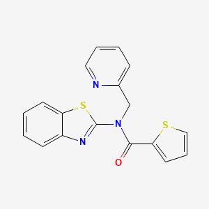 B2765131 N-(benzo[d]thiazol-2-yl)-N-(pyridin-2-ylmethyl)thiophene-2-carboxamide CAS No. 898350-97-5