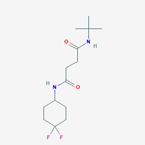 molecular formula C14H24F2N2O2 B2765200 N-tert-butyl-N'-(4,4-difluorocyclohexyl)butanediamide CAS No. 2320606-02-6