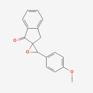 2-(4-Methoxyphenyl)spiro[oxirane3,2'-{1'-indanone}]