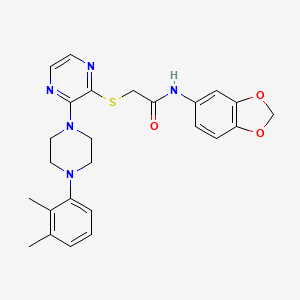 N-(3-fluorobenzyl)-4-{[3-(3-methylphenyl)-3H-imidazo[4,5-b]pyridin-2-yl]methyl}piperazine-1-carboxamide