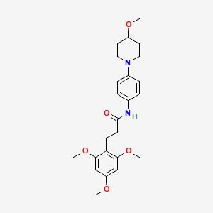 N-[4-(4-Methoxypiperidin-1-YL)phenyl]-3-(2,4,6-trimethoxyphenyl)propanamide