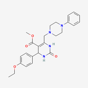 Methyl 4-(4-ethoxyphenyl)-2-oxo-6-[(4-phenylpiperazin-1-yl)methyl]-1,2,3,4-tetrahydropyrimidine-5-carboxylate