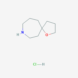 molecular formula C9H18ClNO B2765283 1-Oxa-8-azaspiro[4.6]undecane hydrochloride CAS No. 2253640-71-8