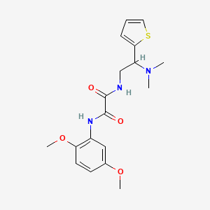 N1-(2,5-dimethoxyphenyl)-N2-(2-(dimethylamino)-2-(thiophen-2-yl)ethyl)oxalamide
