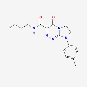 molecular formula C17H21N5O2 B2765368 N-butyl-4-oxo-8-(p-tolyl)-4,6,7,8-tetrahydroimidazo[2,1-c][1,2,4]triazine-3-carboxamide CAS No. 946279-24-9