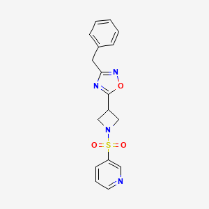 3-Benzyl-5-(1-(pyridin-3-ylsulfonyl)azetidin-3-yl)-1,2,4-oxadiazole