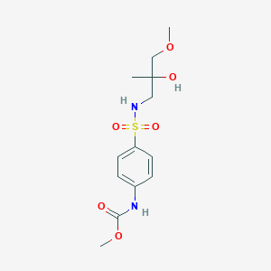 molecular formula C13H20N2O6S B2765372 methyl (4-(N-(2-hydroxy-3-methoxy-2-methylpropyl)sulfamoyl)phenyl)carbamate CAS No. 1798459-23-0