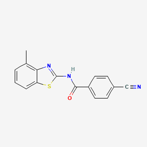 4-cyano-N-(4-methylbenzo[d]thiazol-2-yl)benzamide