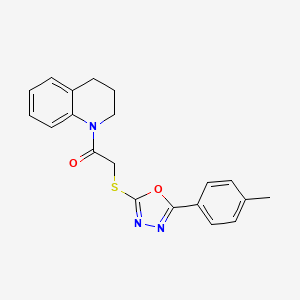 1-(3,4-dihydroquinolin-1(2H)-yl)-2-((5-(p-tolyl)-1,3,4-oxadiazol-2-yl)thio)ethanone