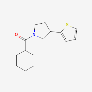 Cyclohexyl(3-(thiophen-2-yl)pyrrolidin-1-yl)methanone