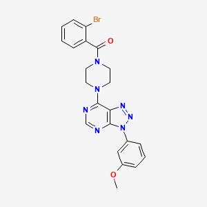 (2-bromophenyl)(4-(3-(3-methoxyphenyl)-3H-[1,2,3]triazolo[4,5-d]pyrimidin-7-yl)piperazin-1-yl)methanone