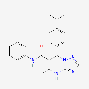 7-(4-isopropylphenyl)-5-methyl-N-phenyl-4,5,6,7-tetrahydro-[1,2,4]triazolo[1,5-a]pyrimidine-6-carboxamide
