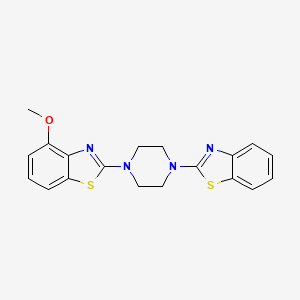 2-[4-(1,3-Benzothiazol-2-yl)piperazin-1-yl]-4-methoxy-1,3-benzothiazole