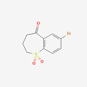 7-Bromo-2,3,4,5-tetrahydro-1lambda6-benzothiepine-1,1,5-trione