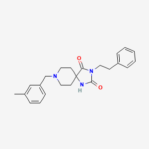 8-(3-Methylbenzyl)-3-phenethyl-1,3,8-triazaspiro[4.5]decane-2,4-dione