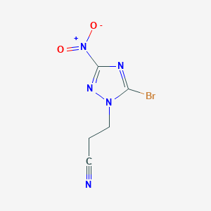 3-(5-bromo-3-nitro-1H-1,2,4-triazol-1-yl)propanenitrile