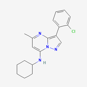 3-(2-chlorophenyl)-N-cyclohexyl-5-methylpyrazolo[1,5-a]pyrimidin-7-amine
