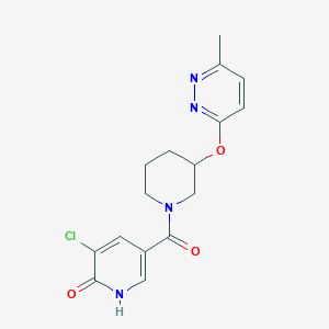 (5-Chloro-6-hydroxypyridin-3-yl)(3-((6-methylpyridazin-3-yl)oxy)piperidin-1-yl)methanone