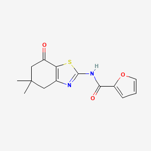 N-(5,5-dimethyl-7-oxo-4,6-dihydro-1,3-benzothiazol-2-yl)furan-2-carboxamide
