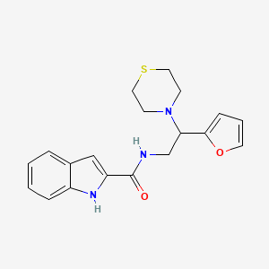 N-(2-(furan-2-yl)-2-thiomorpholinoethyl)-1H-indole-2-carboxamide