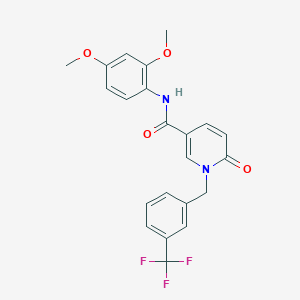 N-(2,4-dimethoxyphenyl)-6-oxo-1-(3-(trifluoromethyl)benzyl)-1,6-dihydropyridine-3-carboxamide