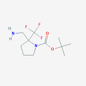 Tert-butyl 2-(aminomethyl)-2-(trifluoromethyl)pyrrolidine-1-carboxylate