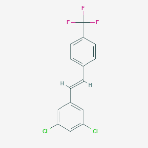 1,3-dichloro-5-[(E)-2-[4-(trifluoromethyl)phenyl]ethenyl]benzene