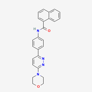 molecular formula C25H22N4O2 B2765612 N-(4-(6-morpholinopyridazin-3-yl)phenyl)-1-naphthamide CAS No. 941983-28-4