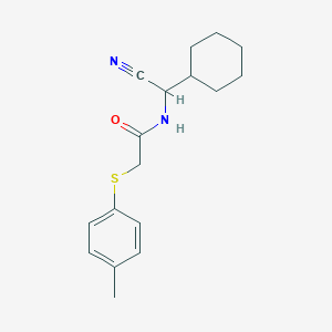 molecular formula C17H22N2OS B2765622 N-[cyano(cyclohexyl)methyl]-2-[(4-methylphenyl)sulfanyl]acetamide CAS No. 1376314-43-0