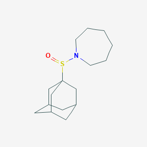 molecular formula C16H27NOS B2765697 1-(Adamantane-1-sulfinyl)azepane CAS No. 314768-46-2