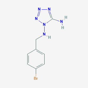 molecular formula C8H9BrN6 B276578 N1-[(4-BROMOPHENYL)METHYL]-1,2,3,4-TETRAZOLE-1,5-DIAMINE 