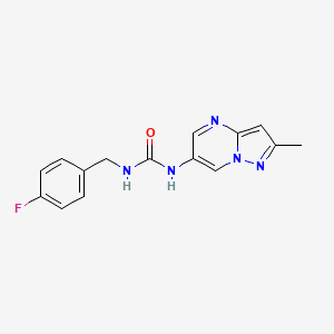 1-(4-Fluorobenzyl)-3-(2-methylpyrazolo[1,5-a]pyrimidin-6-yl)urea