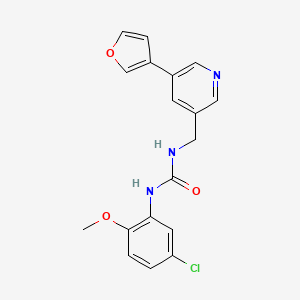 1-(5-Chloro-2-methoxyphenyl)-3-((5-(furan-3-yl)pyridin-3-yl)methyl)urea
