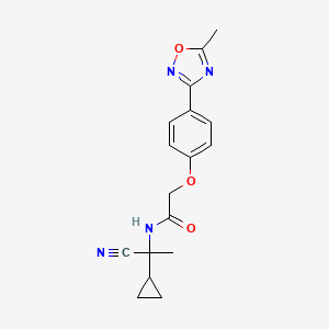 N-(1-cyano-1-cyclopropylethyl)-2-[4-(5-methyl-1,2,4-oxadiazol-3-yl)phenoxy]acetamide