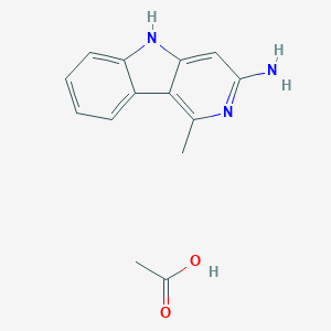 5H-Pyrido(4,3-b)indole, 3-amino-1-methyl-, acetate