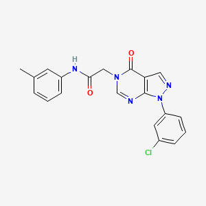 2-[1-(3-chlorophenyl)-4-oxopyrazolo[3,4-d]pyrimidin-5-yl]-N-(3-methylphenyl)acetamide