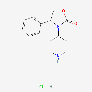 4-Phenyl-3-piperidin-4-yl-oxazolidin-2-one hydrochloride