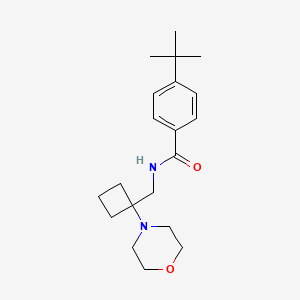 4-Tert-butyl-N-[(1-morpholin-4-ylcyclobutyl)methyl]benzamide