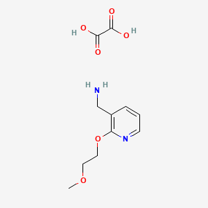 (2-(2-Methoxyethoxy)pyridin-3-yl)methanamine oxalate